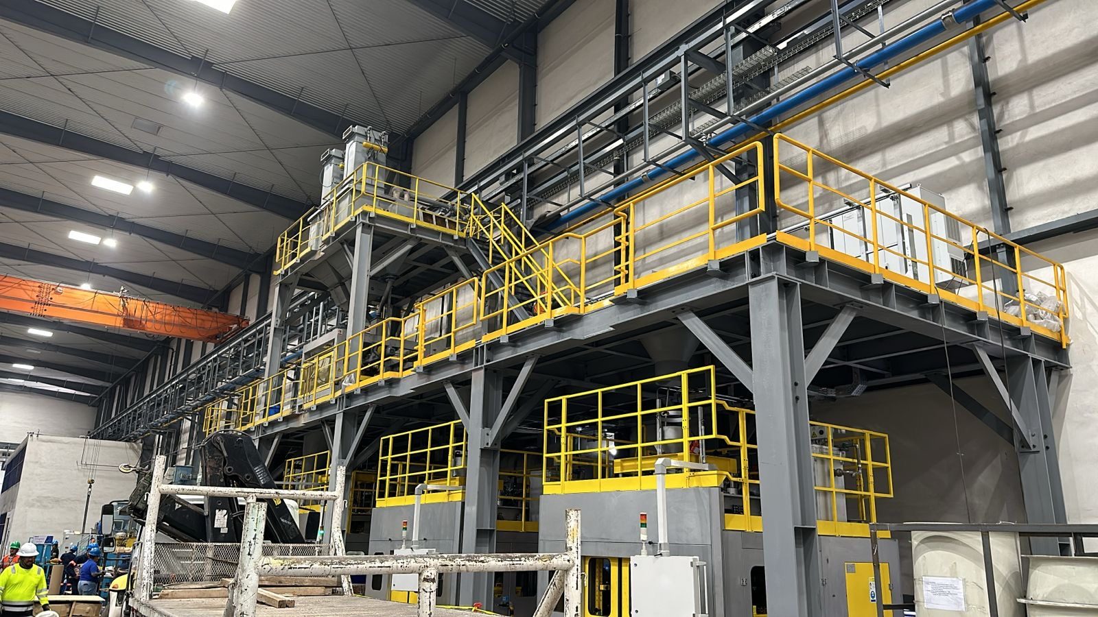 Estructura metálica y plataforma industrial ejecutada por Grupo Finarca